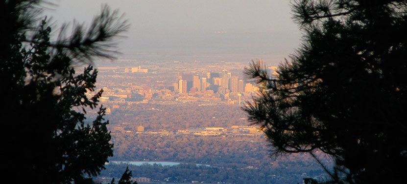 Denver View From Mount Falcon