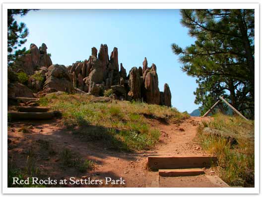 Red Rocks Trail At Settlers Park In Boulder