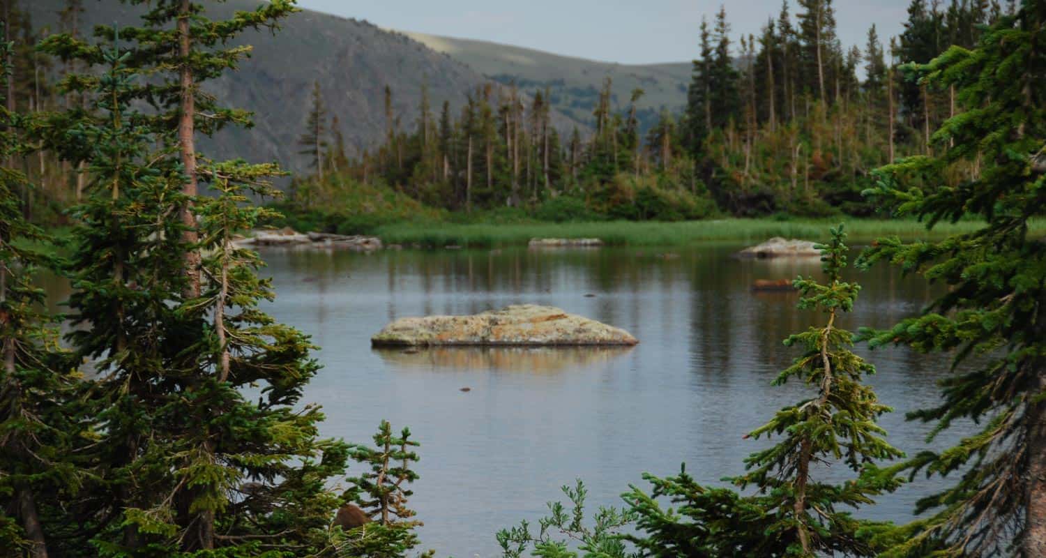 diamond lake in indian peaks wilderness on hike near denver