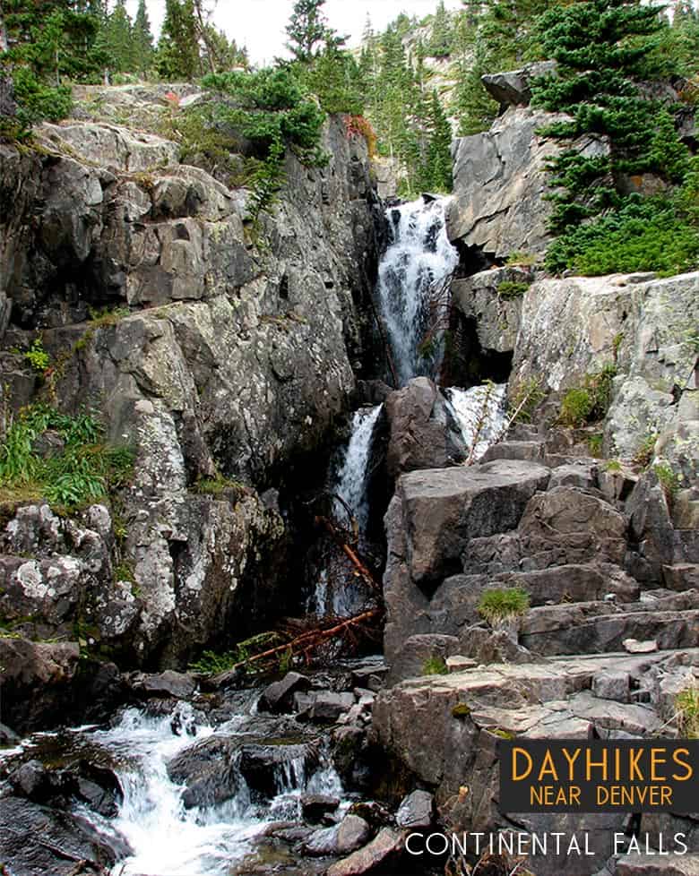 continental falls waterfall near breckenridge colorado